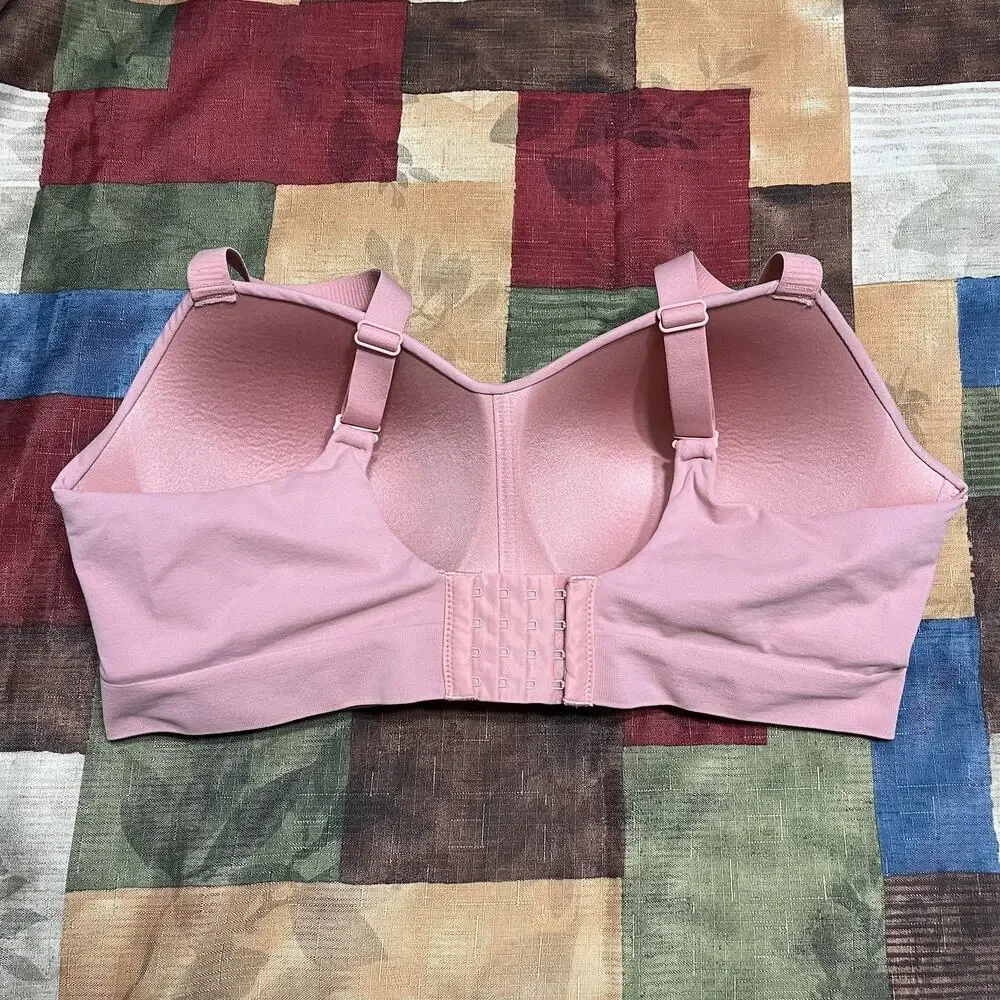 Truekind standard rose Supportive Comfort Wireless Shaping Bra #10210 Size 2XL